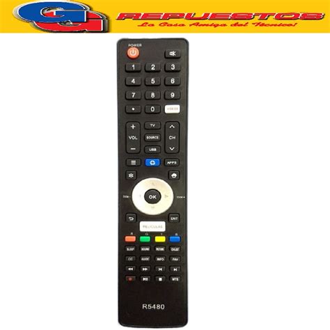 CONTROL REMOTO TV LCD LED SMART NOBLEX PHILCO R5480