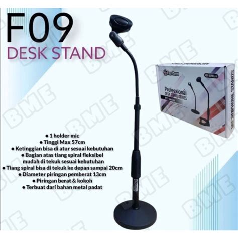 Jual Stand Tripod Mic Meja Stand Firstclass F Shopee Indonesia