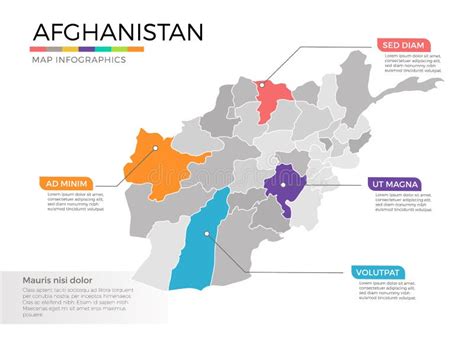 Afghanistan Map And Infographic Stock Vector Illustration Of