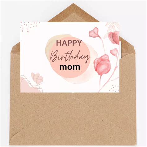 Happy Birthday Cards For Mom To Print