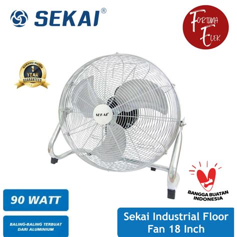 Jual SEKAI Industrial Floor Fan Kipas Angin Lantai Tornado 18 Inch IFL