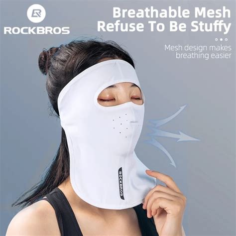 ROCKBROS Summer Sun Protection Cycling Mask Ice Silk Anti UV Face Mask