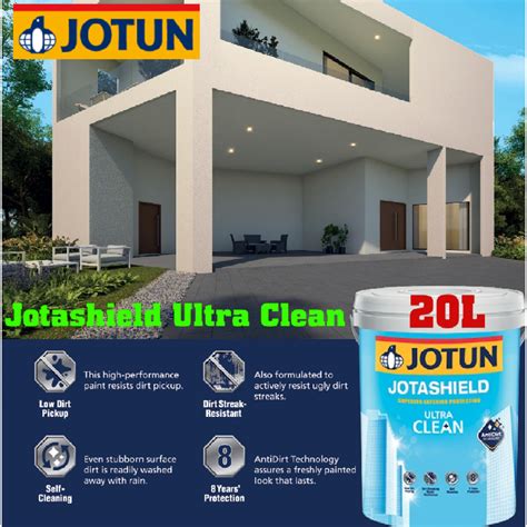 SINAR JOTUN 20L WHITE 0001 JOTASHIELD ULTRA CLEAN ANTIDIRT EXTERIOR