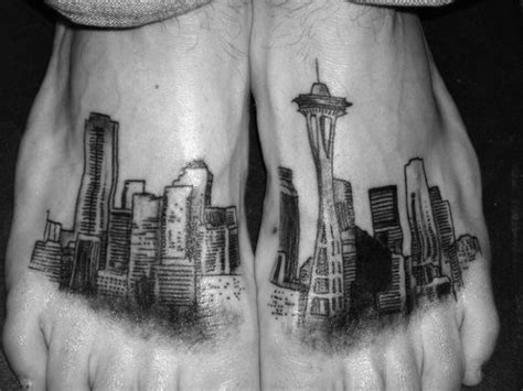 30 Seattle Skyline Tattoo Designs 2024 Inspiration Guide Seattle