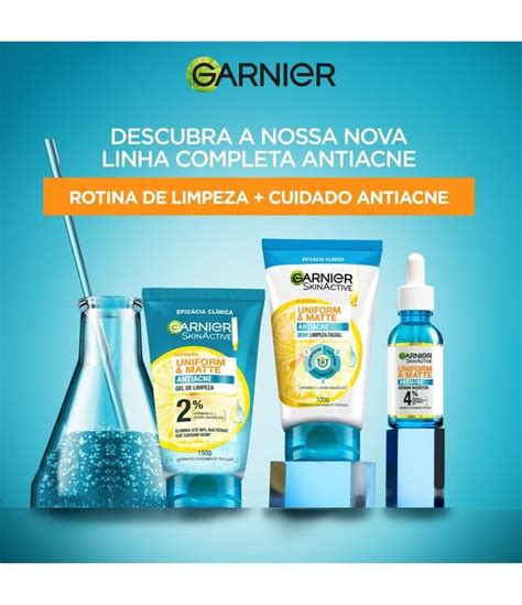 S Rum Facial Garnier Uniform Matte Antiacne Skin Active Ml