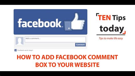 How To Add Facebook Comment Box To Your Website HD Tutorial 2016