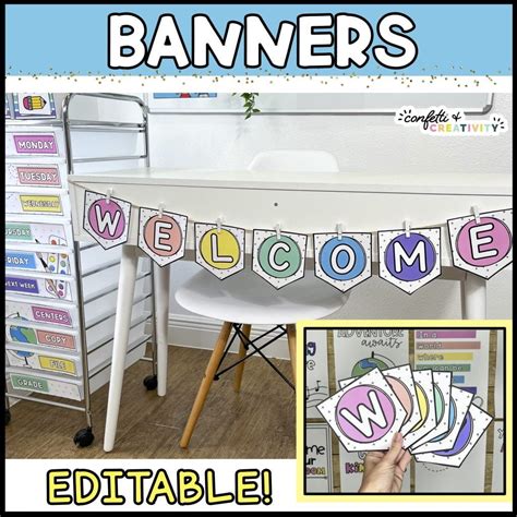 Bright and Simple Welcome Banner | Confetti & Creativity