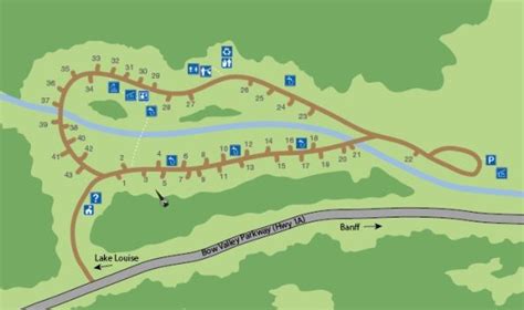 Bow Valley Campground Map Verjaardag Vrouw 2020