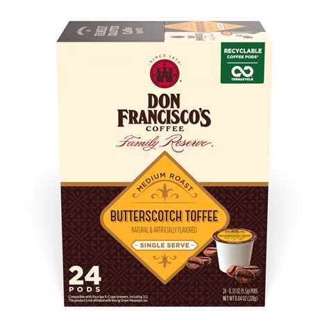 Butterscotch Toffee Coffee Pods Don Franciscos Coffee