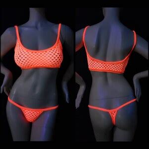 Fishnet See Through Lingerie Edc Outfits Rave Set Festival Outfit Sexy Gift For Her