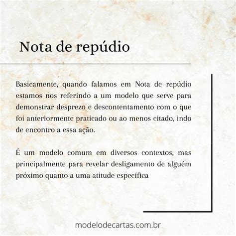 Nota de repúdio Confira modelo pronto Modelos de Carta