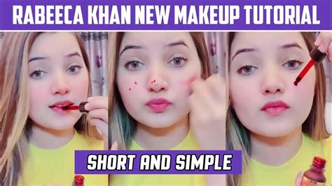 Rabeeca Khan Makeup Tutorial Short And Simple New Video Tiktok