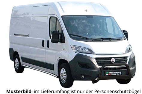 Edelstahl Frontb Gel Schwarz F R Fiat Ducato Maxi Camper Ab Fr