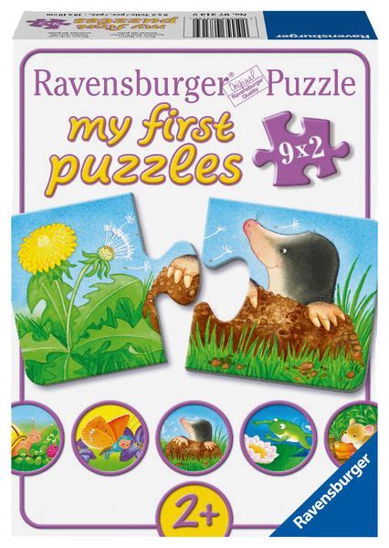 RAVENSBURGER My First Puzzle Tiere Im Garten 9 Puzzle Mit 2 Teilen