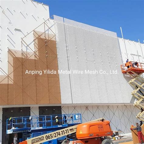 Pvdf Coated Aluminium Expanded Sheet Used For Curtain Wall Cladding