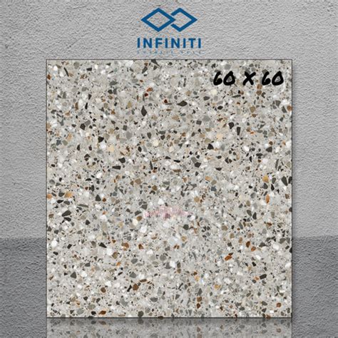 Jual Granit Tile INFINITI Terrazzo Venice Series 60x60cm White