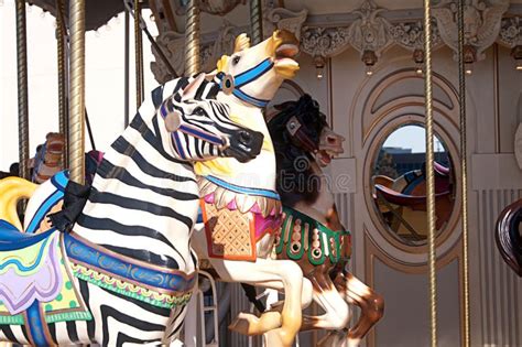 Colorful Carousel Horses Stock Image Image Of Festival 32216227