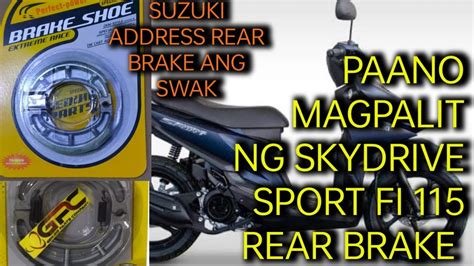 How To Change Rear Brake Suzuki Skydrive Sport Fi Swak Ang Brake