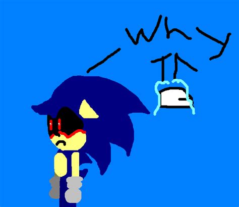 Sonic.exe has a sad side by sonicth4 on DeviantArt