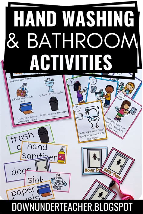 Hand Washing And Bathroom Activities For Kids To Do With Their Hands On