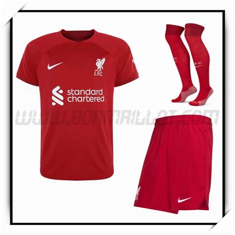 Magasin Vendu Ensemble Maillot De Fc Liverpool Domicile Short