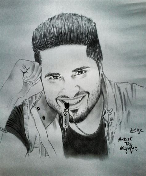 Pencil Sketch Of Jassi Gill Desi Comments