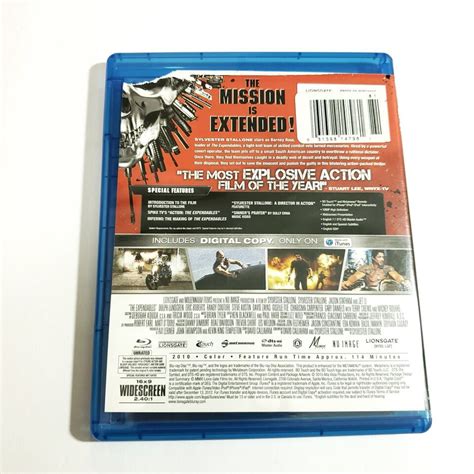 The Expendables Blu Ray Extended Directors Cut 2010 Sylvester Stallone