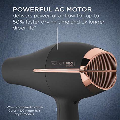 INFINITIPRO BY CONAIR Hair Dryer With Diffuser AC Motor Pro Hair