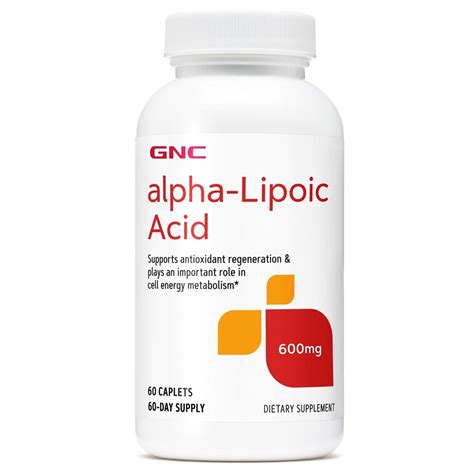 Acid Alpha Lipoic 600 Mg 60 Tablete Gnc Farmacia Tei Online