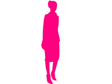 Pink Lady Silhouette Clip Art At Vector Clip Art Online