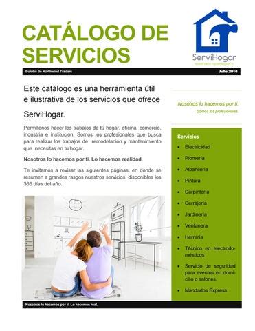 ServiHogar Catálogo de Servicios by Thelma Castillo Issuu