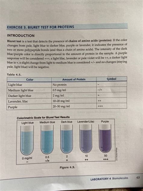 Solved Exercise 3 Biuret Test For Proteins Introduction Biuret Test Is A 1 Answer