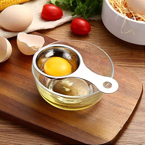 Shree Prayosha Stainless Steel Egg Separator Yolk White Divider Egg