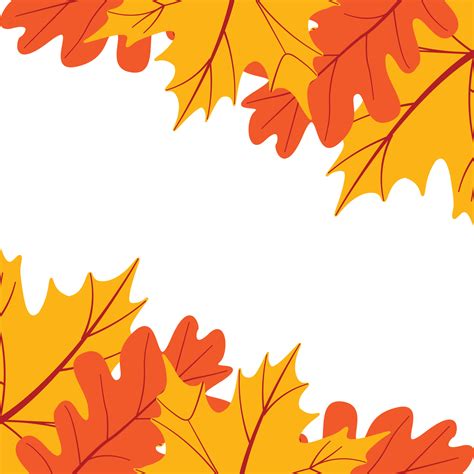 Autumn Leaves Border 14744531 Vector Art at Vecteezy