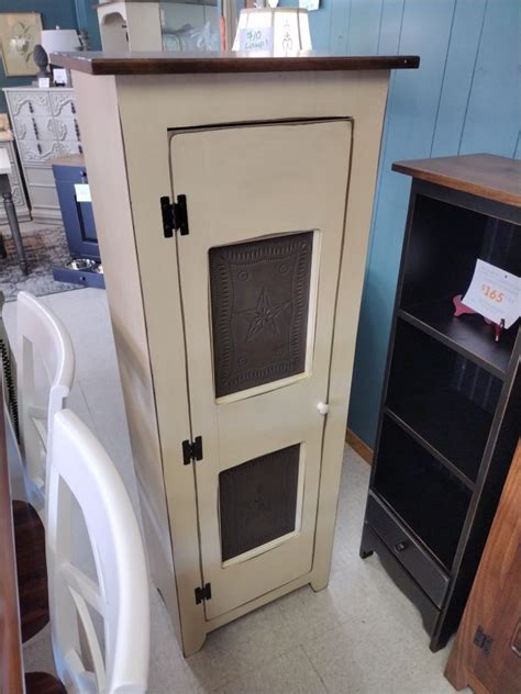 Cream Single Door Storage Cabinet Roth Brader Furniture