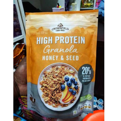 Crownfield High Protien Granola Honey Seed 400g