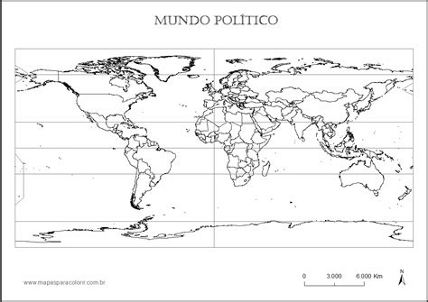 Mapa Mundi Politico Para Colorir Mapa Mundi Politico Planisferio