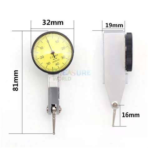 Portable 0 0 8mm Precision Dial Test Indicator Waterproof Shockproof