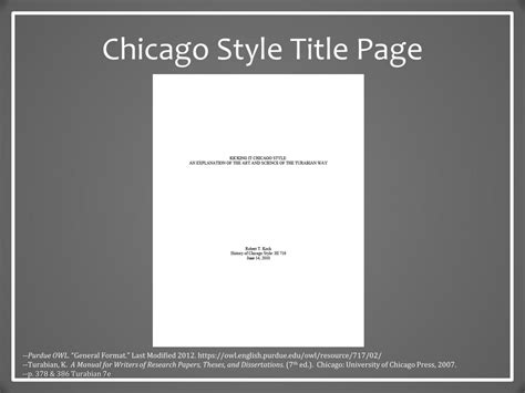 Ppt Chicago Style The Basics Powerpoint Presentation Free Download