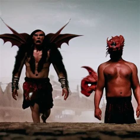 Movie Still Of Dragon Man Cinematic Composition Stable Diffusion