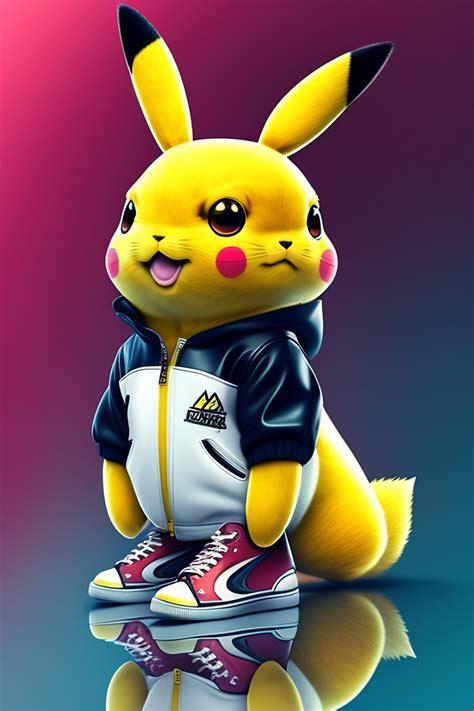 Lexica Cute Stylish Pikachu Dressed In Stylish Futuristic Sportswear