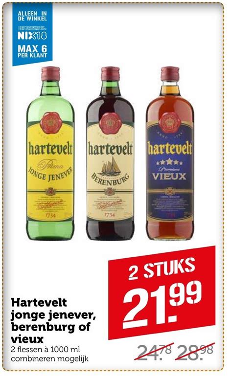 Hartevelt Jonge Jenever Berenburg Of Vieux Stuks Aanbieding Bij Coop