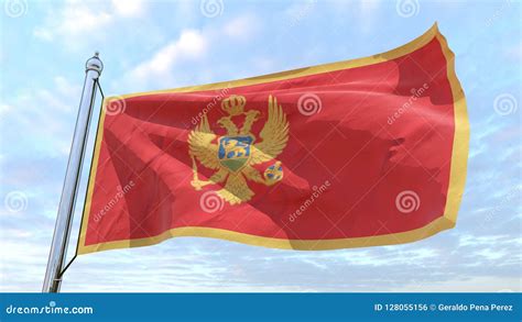 Weaving Flag Of The Country Montenegro Stock Illustration