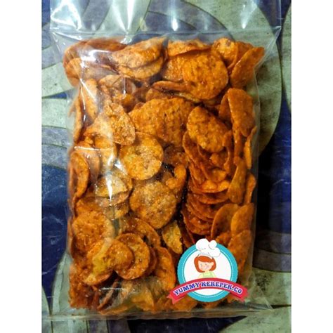 Kerepek Opak Ubi Sira Pedas Kering 500g Shopee Malaysia