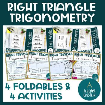 Right Triangle Trigonometry Notes And Activities By Algebra Einstein