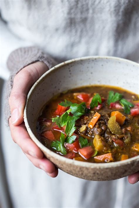 Healthy Middle Eastern Instant Pot Lentil Soup | Feasting At Home