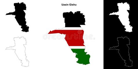 Uasin Gishu Outline Map Stock Illustration Illustration Of Gishu
