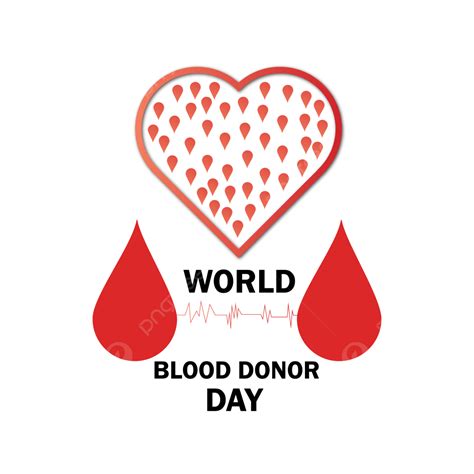 Día Mundial De Donantes De Sangre Con Varias Gotas Pequeñas Y Grandes