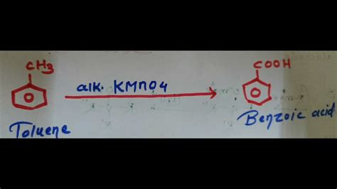 Conversion Of Toluene To Benzoic Acid Chemsayari Youtube