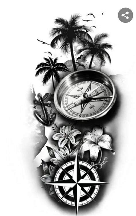Pin On Nature Compass Tattoo Nautical Tattoo Sleeve Nautical Tattoo